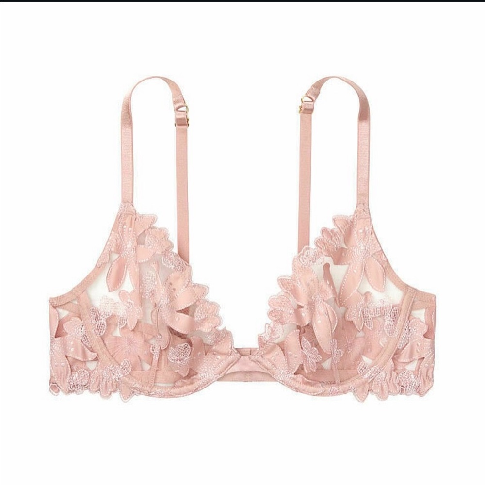 Victoria’s Secret❣️LUXE Unlined Floral Embroidered
